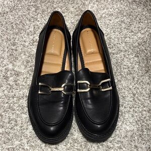 Kelly & Katie Black Leather Loafers